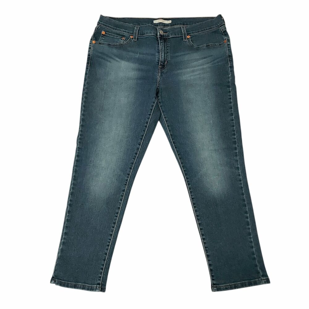 Levi's Boyfriend Jeans Womens 32x26 Blue Stretch Cotton Medium Rise Workwear